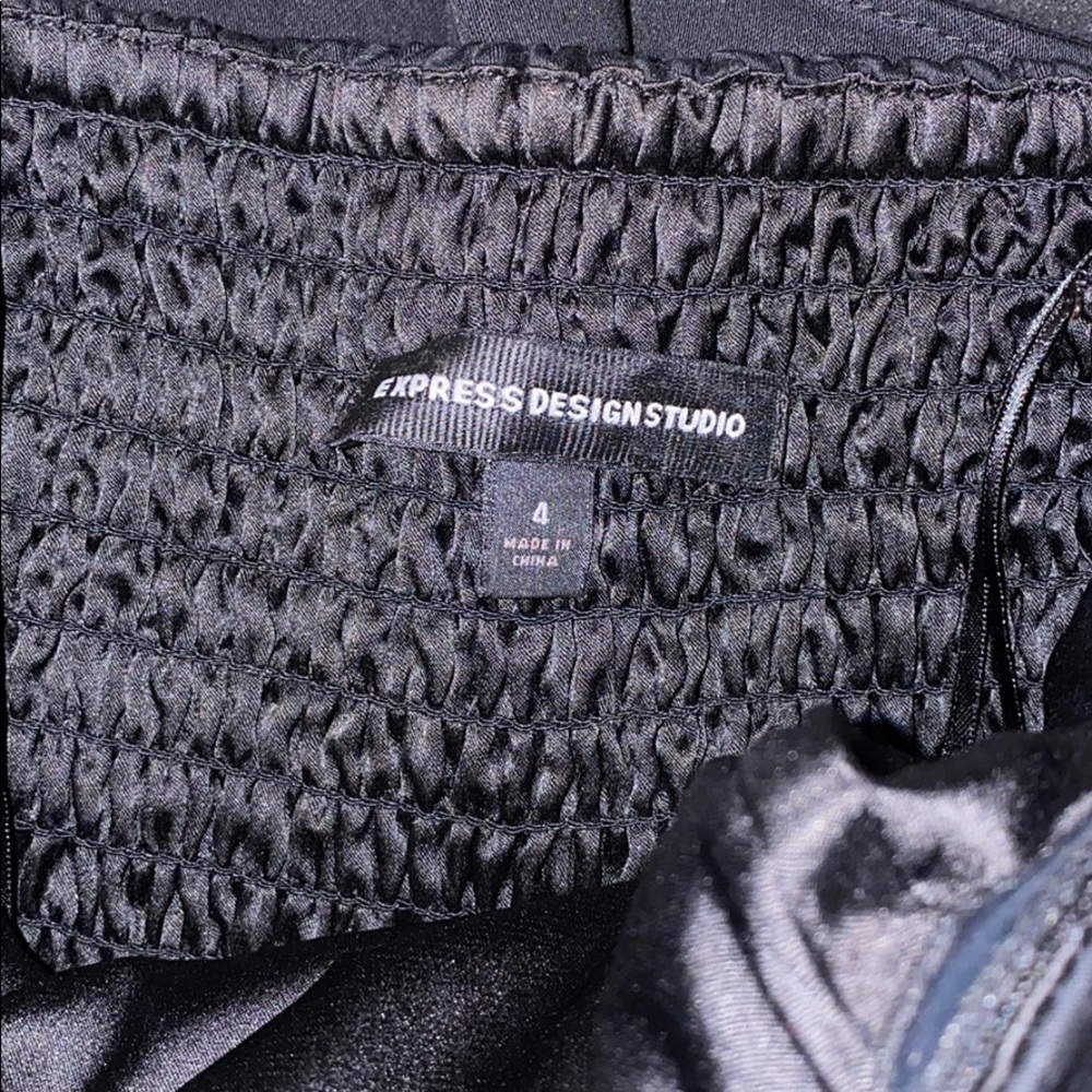 LIKE NEW Express black strapless dress - Picture 6 of 8